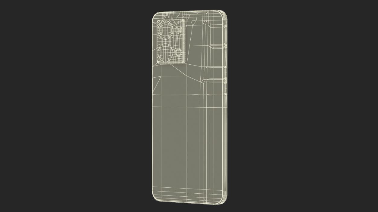 Mobile Phone with Android OS White 3D model