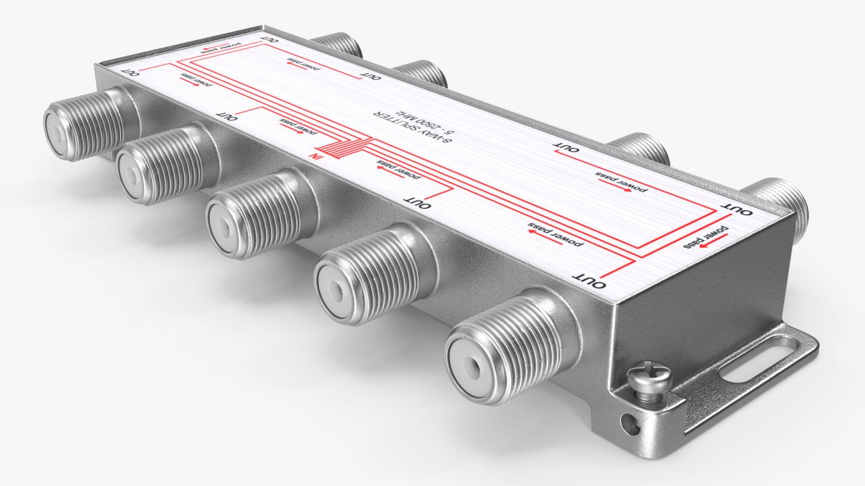 3D TV and Antenna 8 Way Coaxial Cable Splitter model