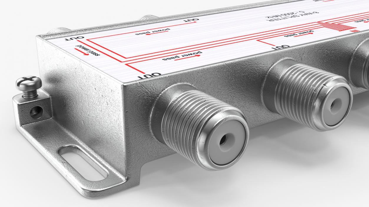 3D TV and Antenna 8 Way Coaxial Cable Splitter model