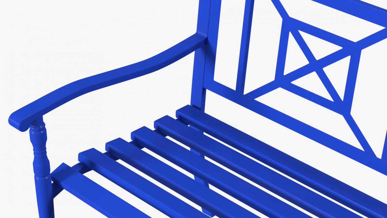 3D model Park Bench Blue