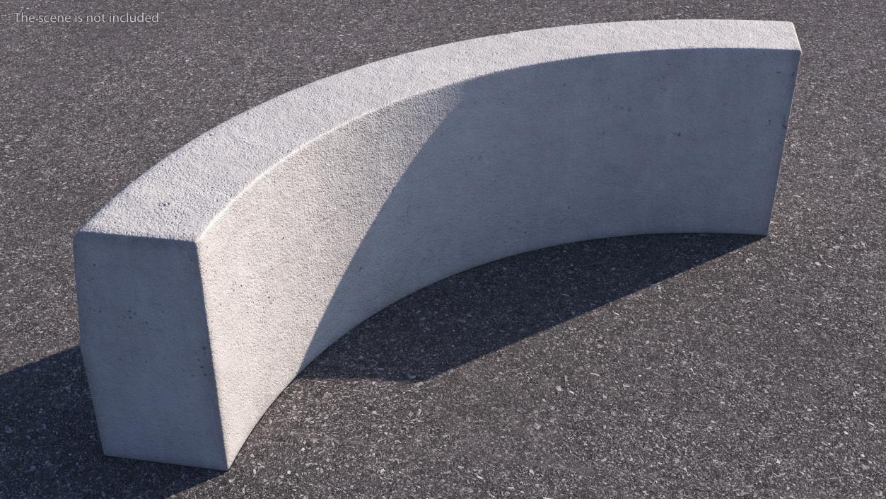 3D Concrete Curb Rounded