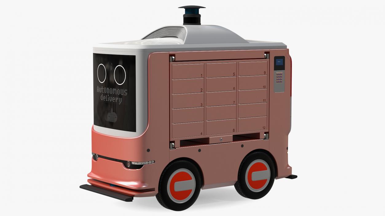 3D Unmanned Ground Vehicle Delivery Robot model