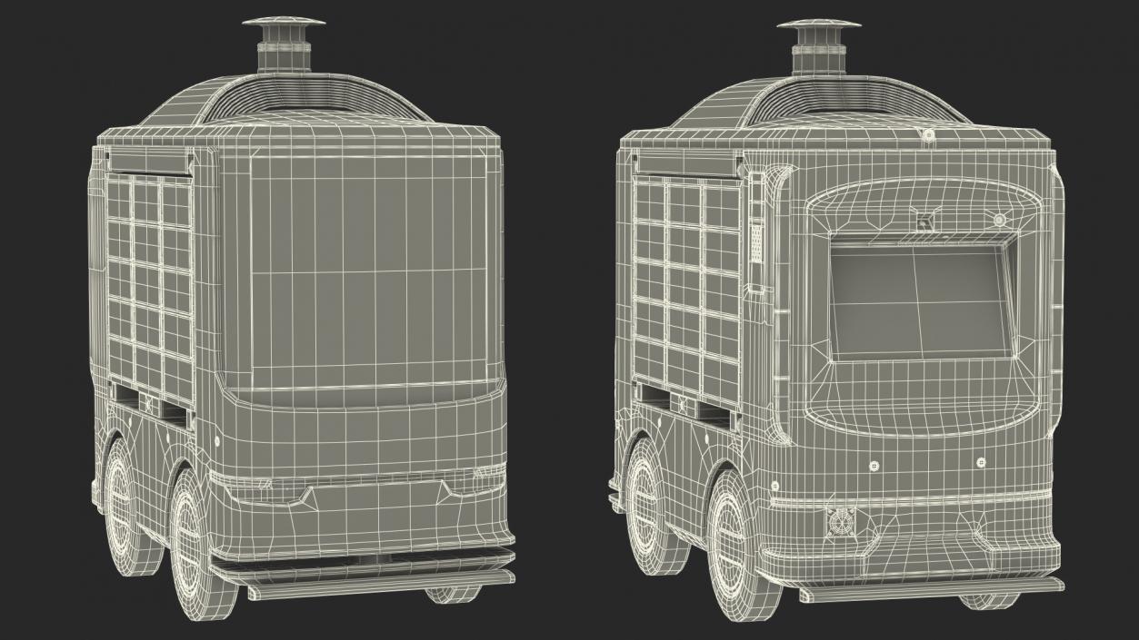 3D Unmanned Ground Vehicle Delivery Robot model