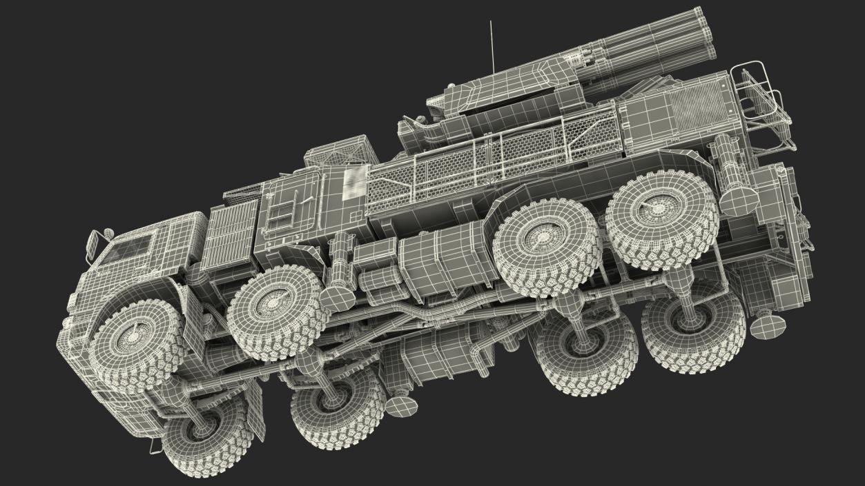 Missile System Pantsir S1 SA-22 Greyhound Dirty 3D