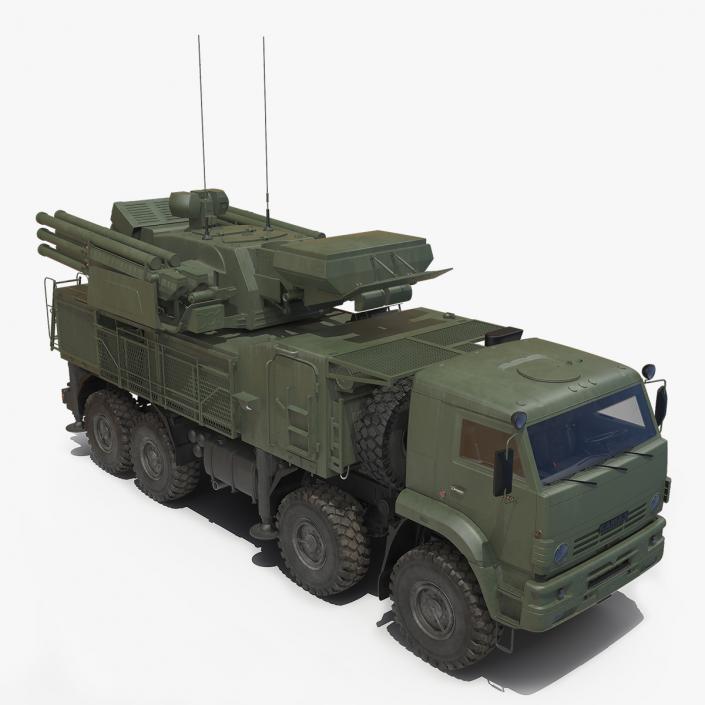 Missile System Pantsir S1 SA-22 Greyhound Dirty 3D