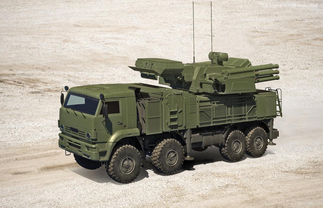 Missile System Pantsir S1 SA-22 Greyhound Dirty 3D