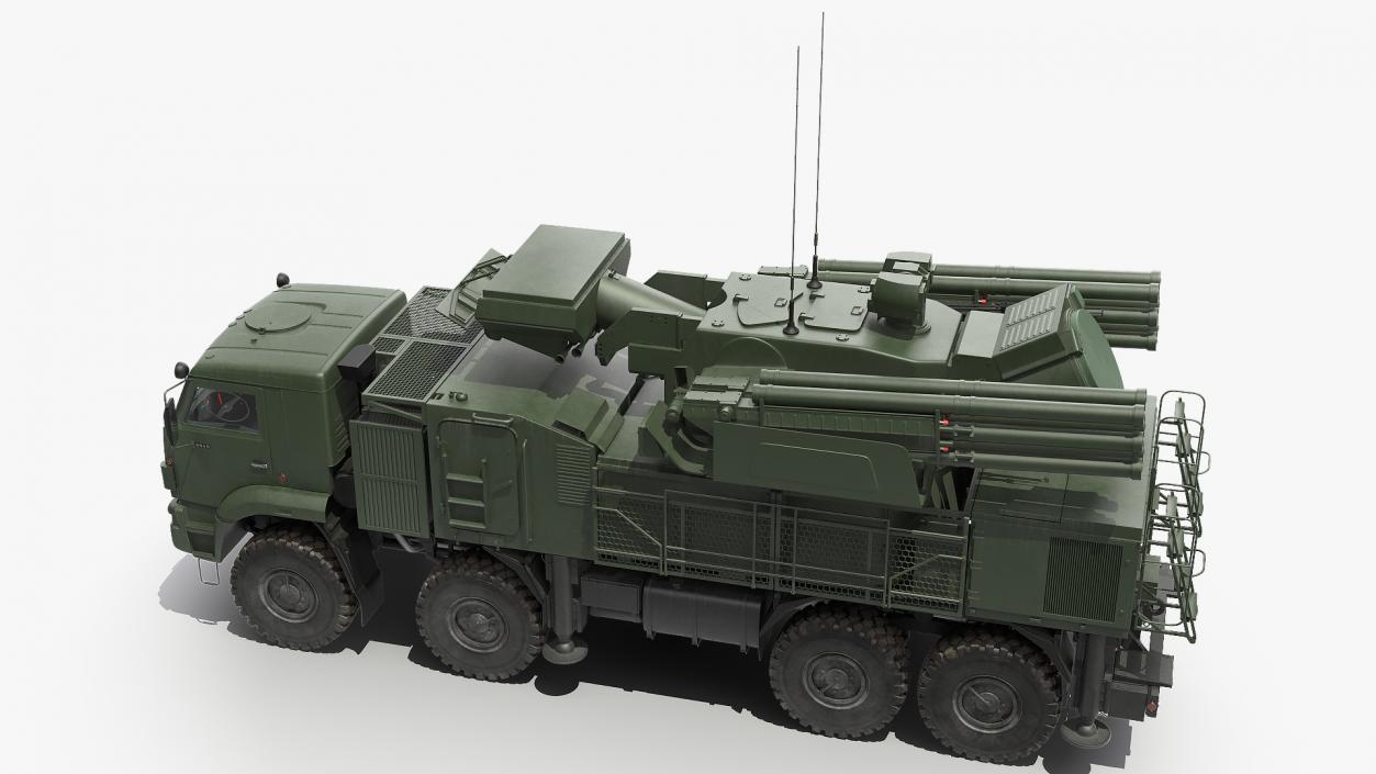 Missile System Pantsir S1 SA-22 Greyhound Dirty 3D