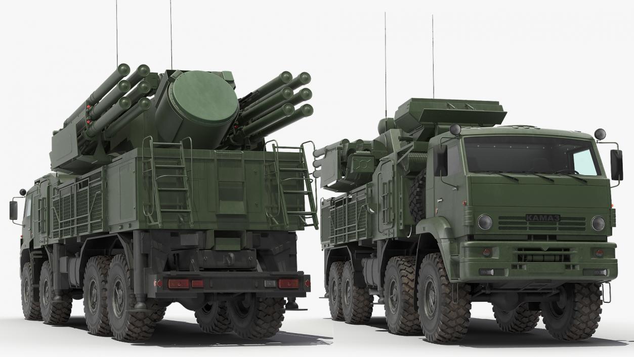 Missile System Pantsir S1 SA-22 Greyhound Dirty 3D