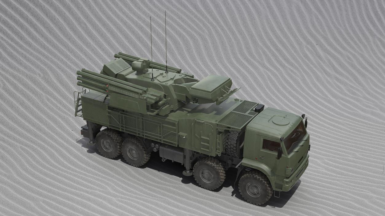 Missile System Pantsir S1 SA-22 Greyhound Dirty 3D