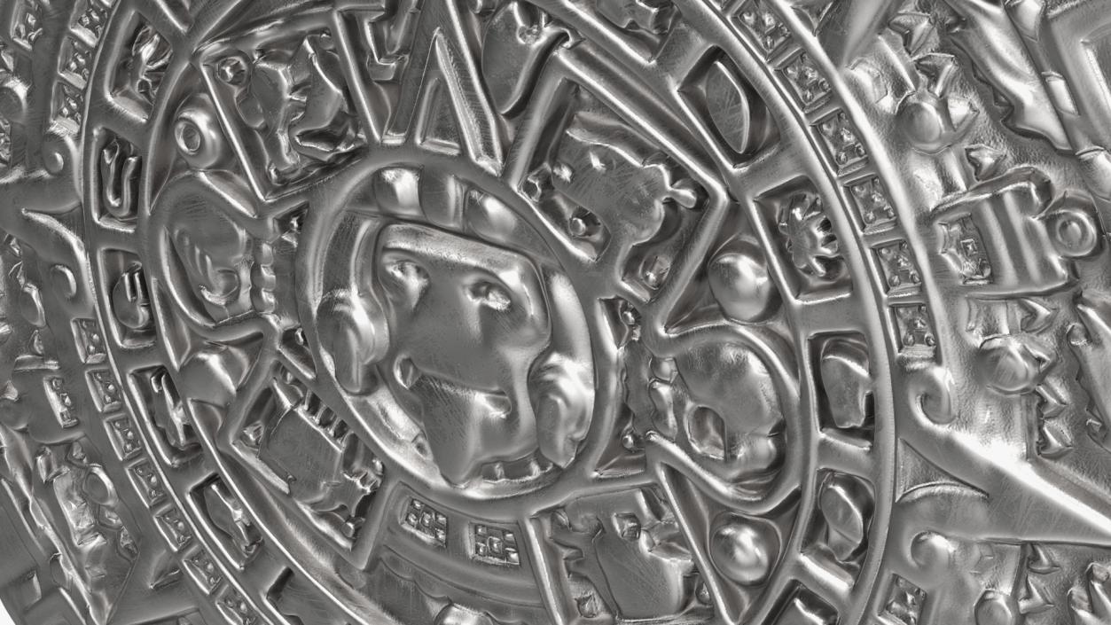 3D model Maya Calendar Silver