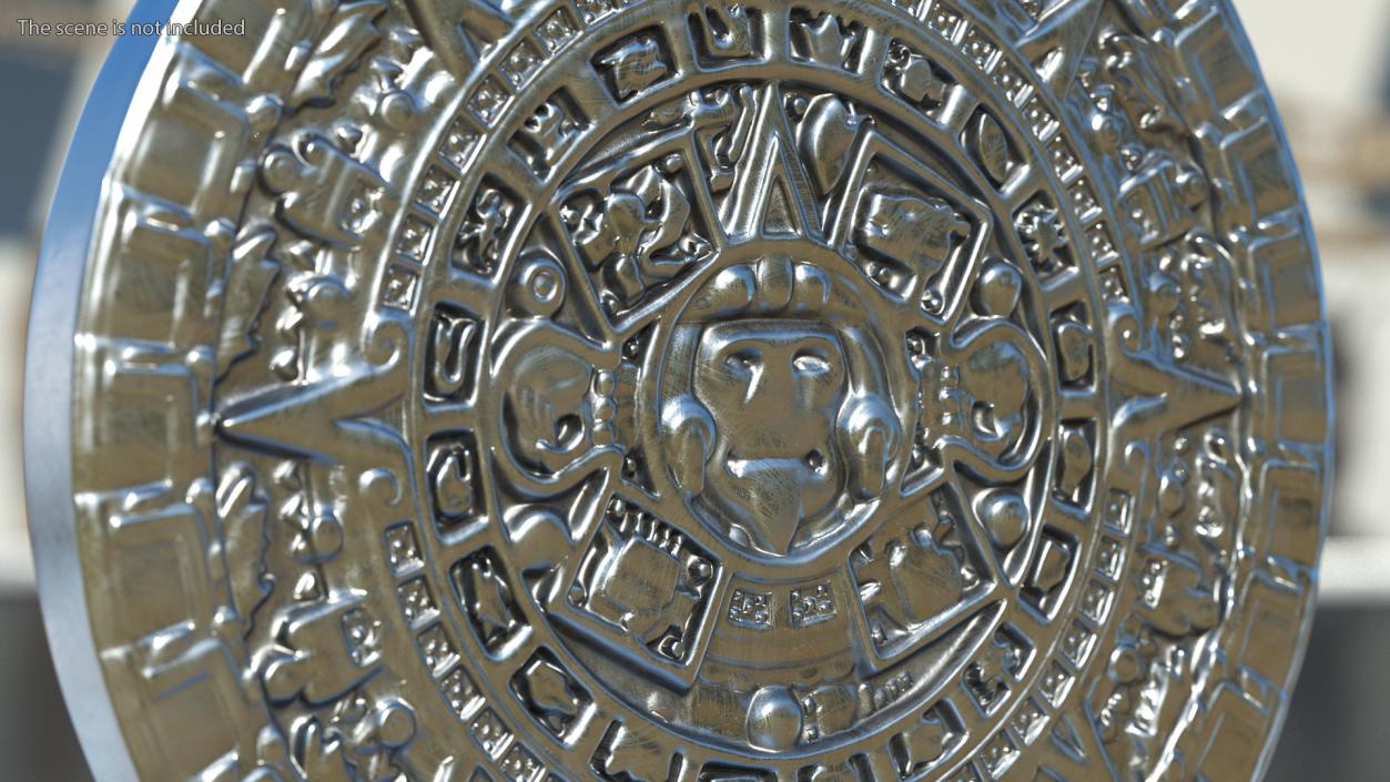 3D model Maya Calendar Silver