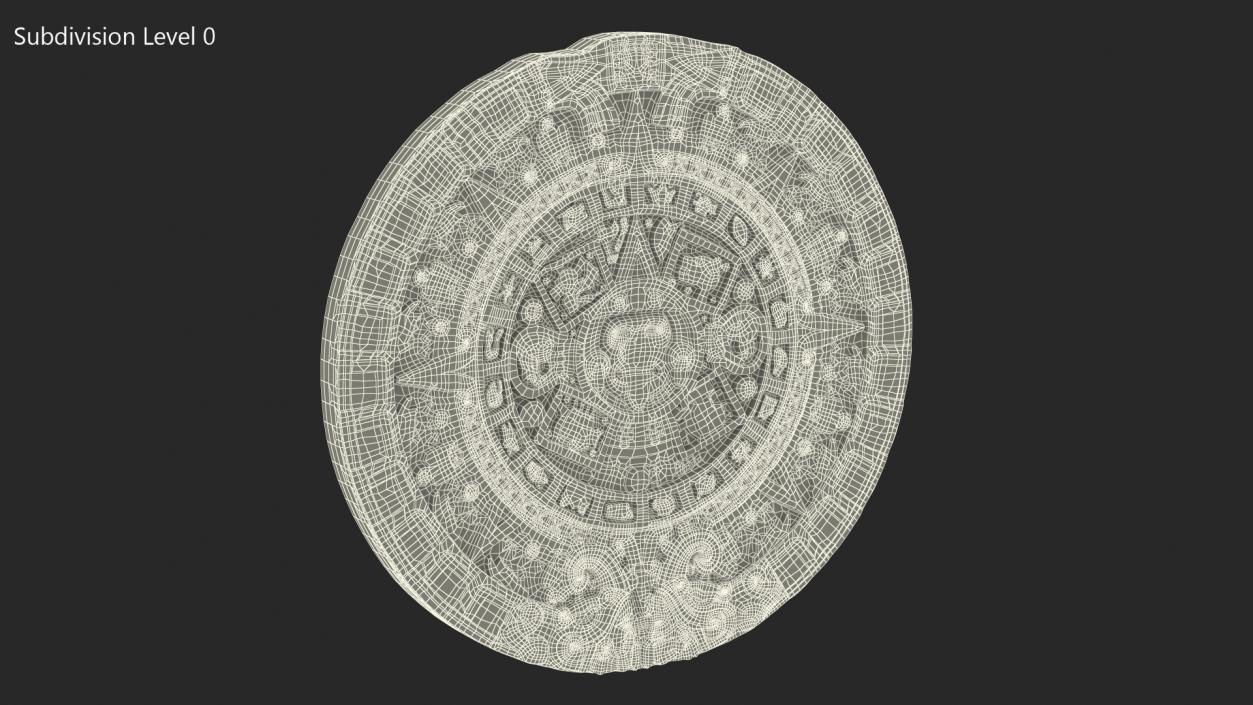 3D model Maya Calendar Silver