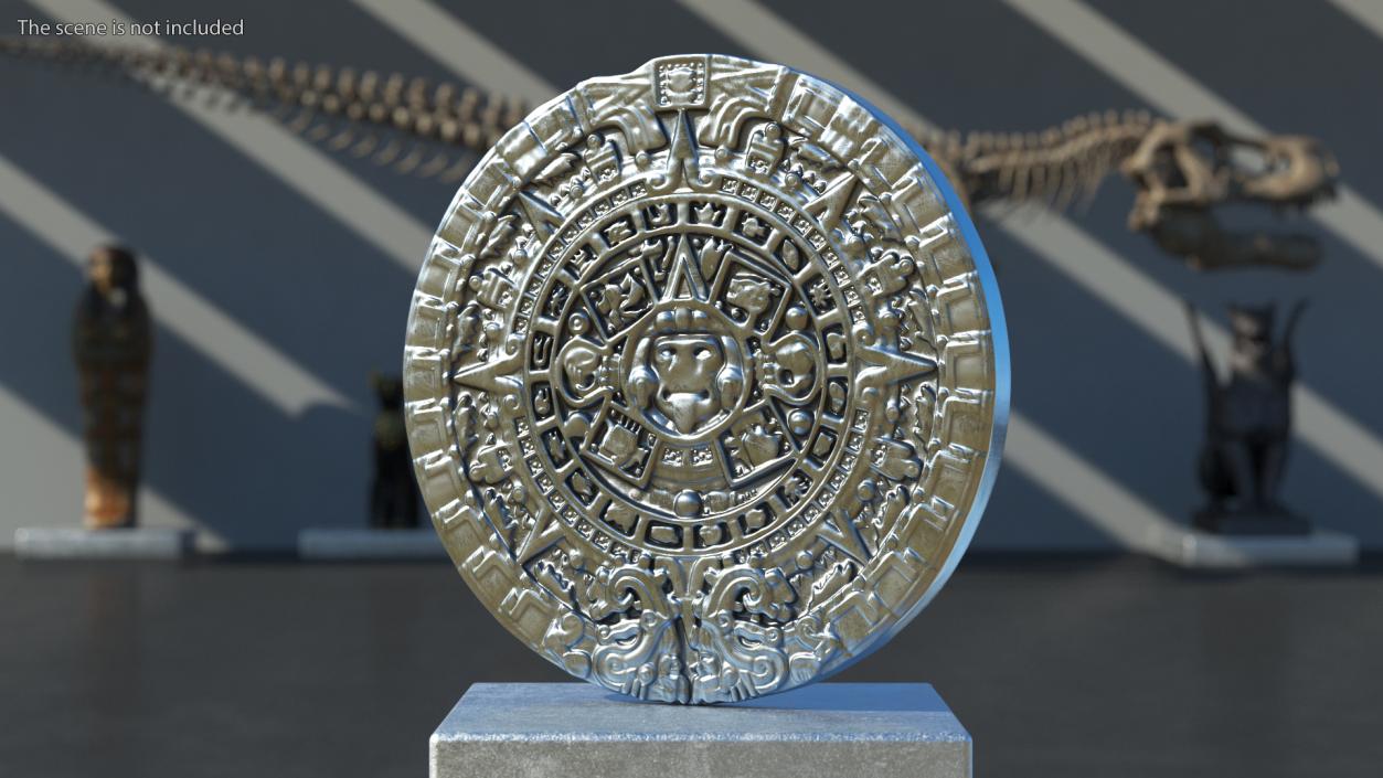 3D model Maya Calendar Silver