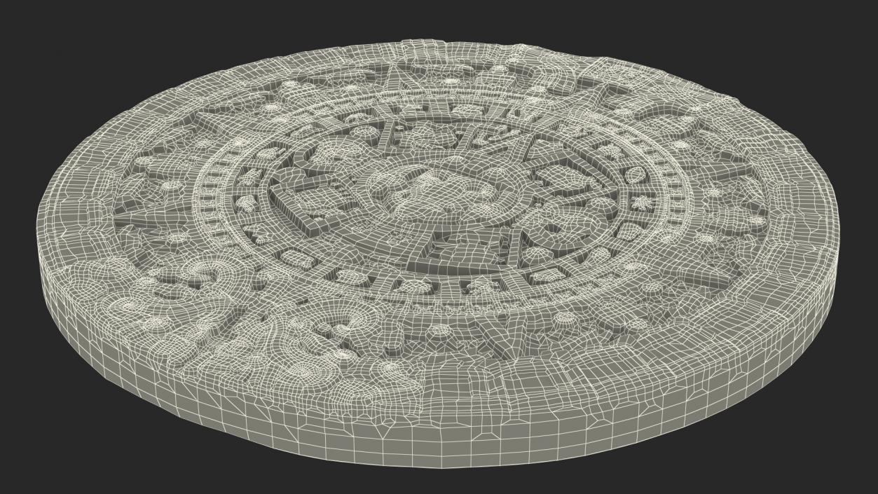 3D model Maya Calendar Silver