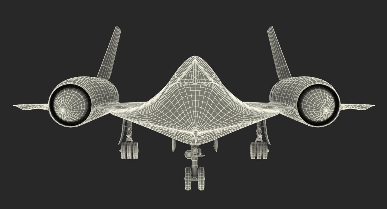 3D Lockheed SR-71 Blackbird Rigged