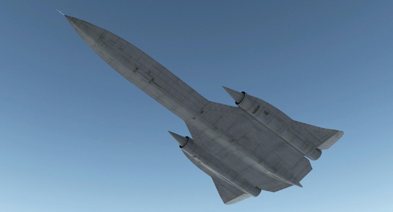 3D Lockheed SR-71 Blackbird Rigged