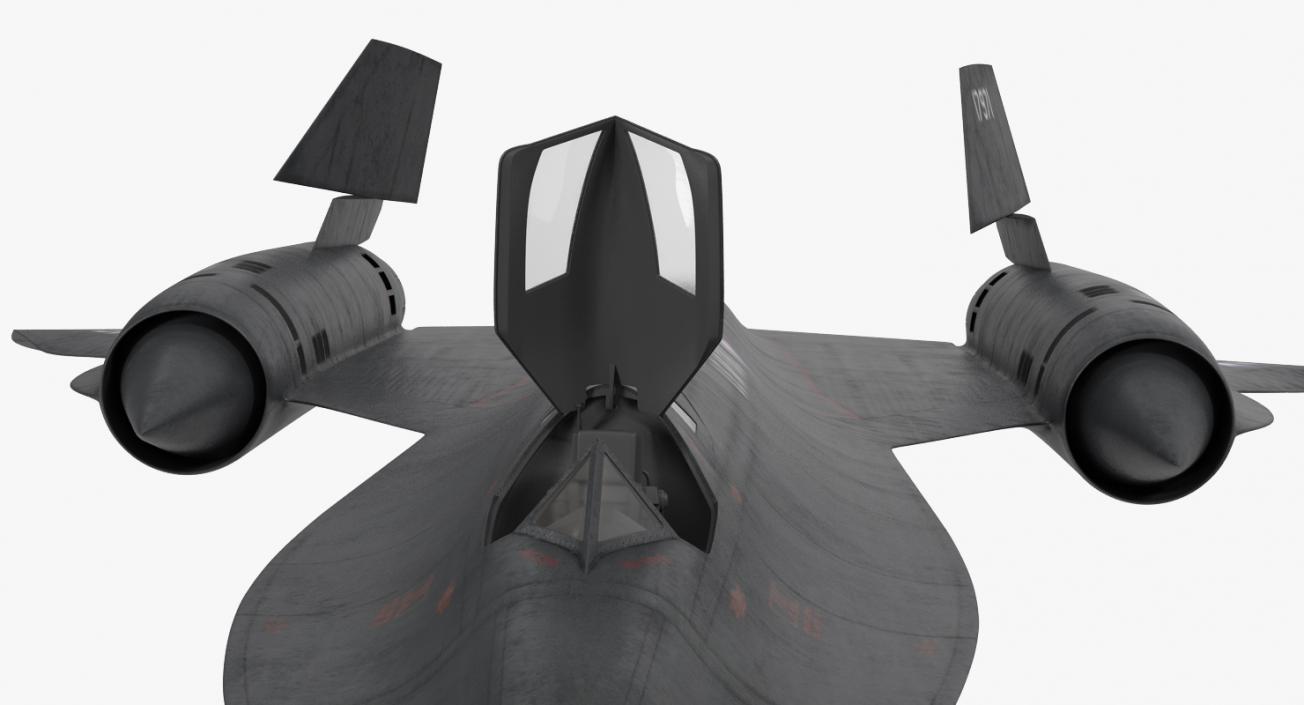 3D Lockheed SR-71 Blackbird Rigged