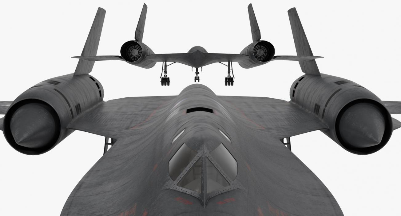 3D Lockheed SR-71 Blackbird Rigged