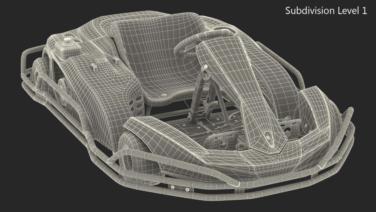 Petrol Powered Kart 3D model