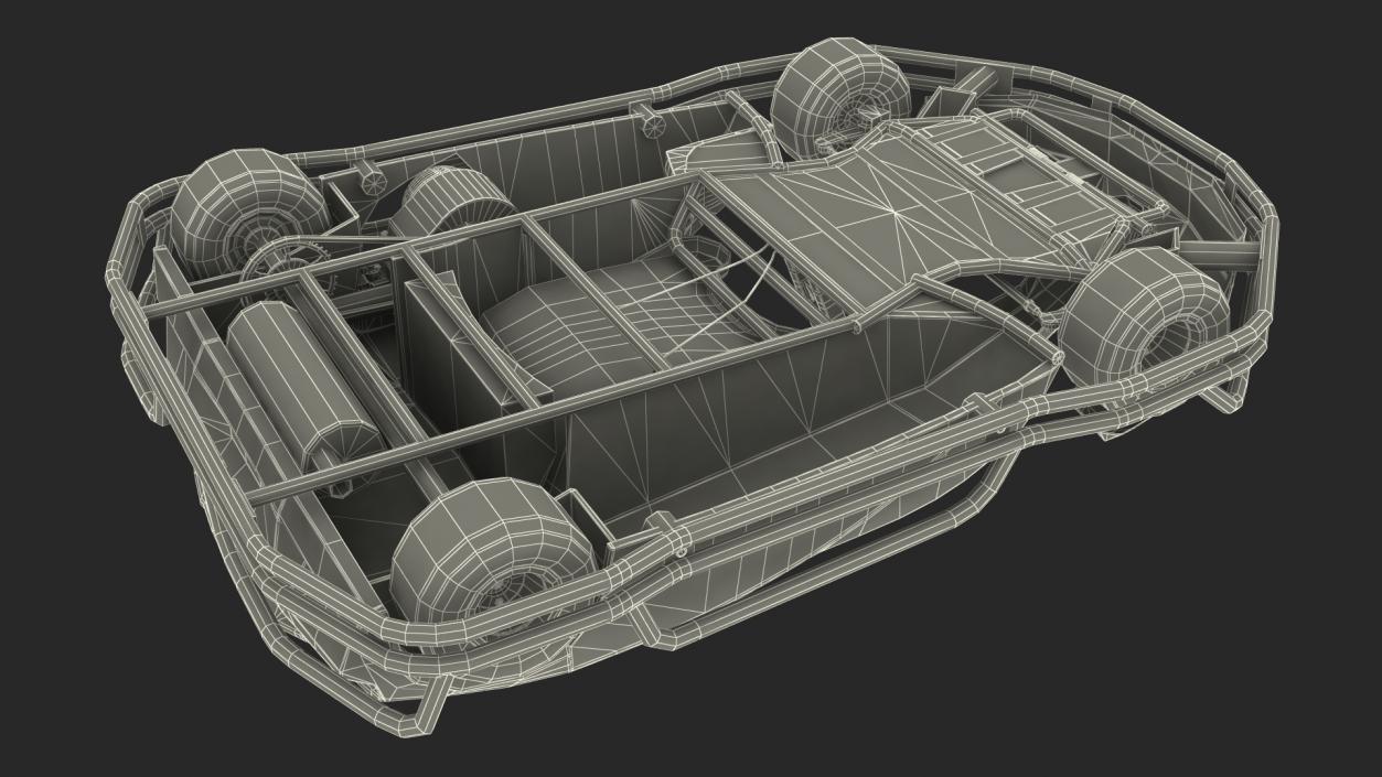 Petrol Powered Kart 3D model