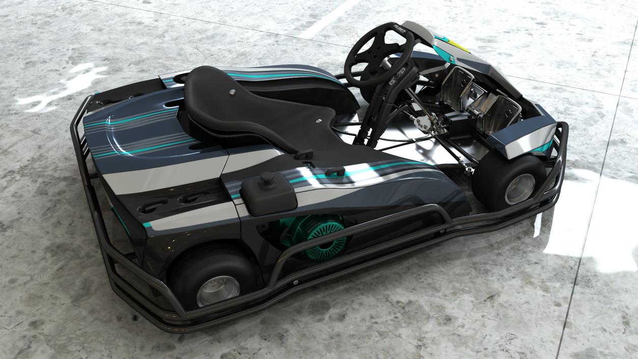 Petrol Powered Kart 3D model