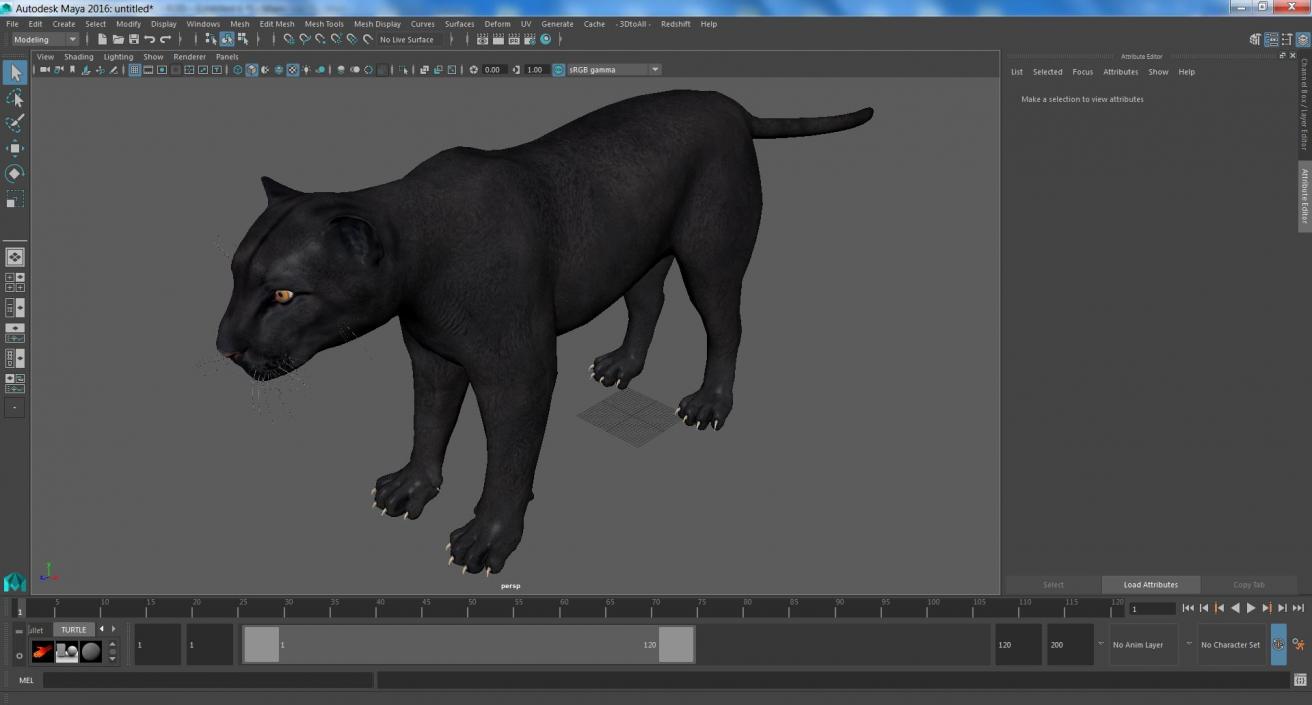 3D model Black Panther 2