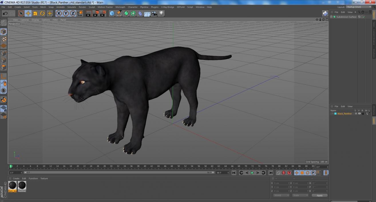 3D model Black Panther 2