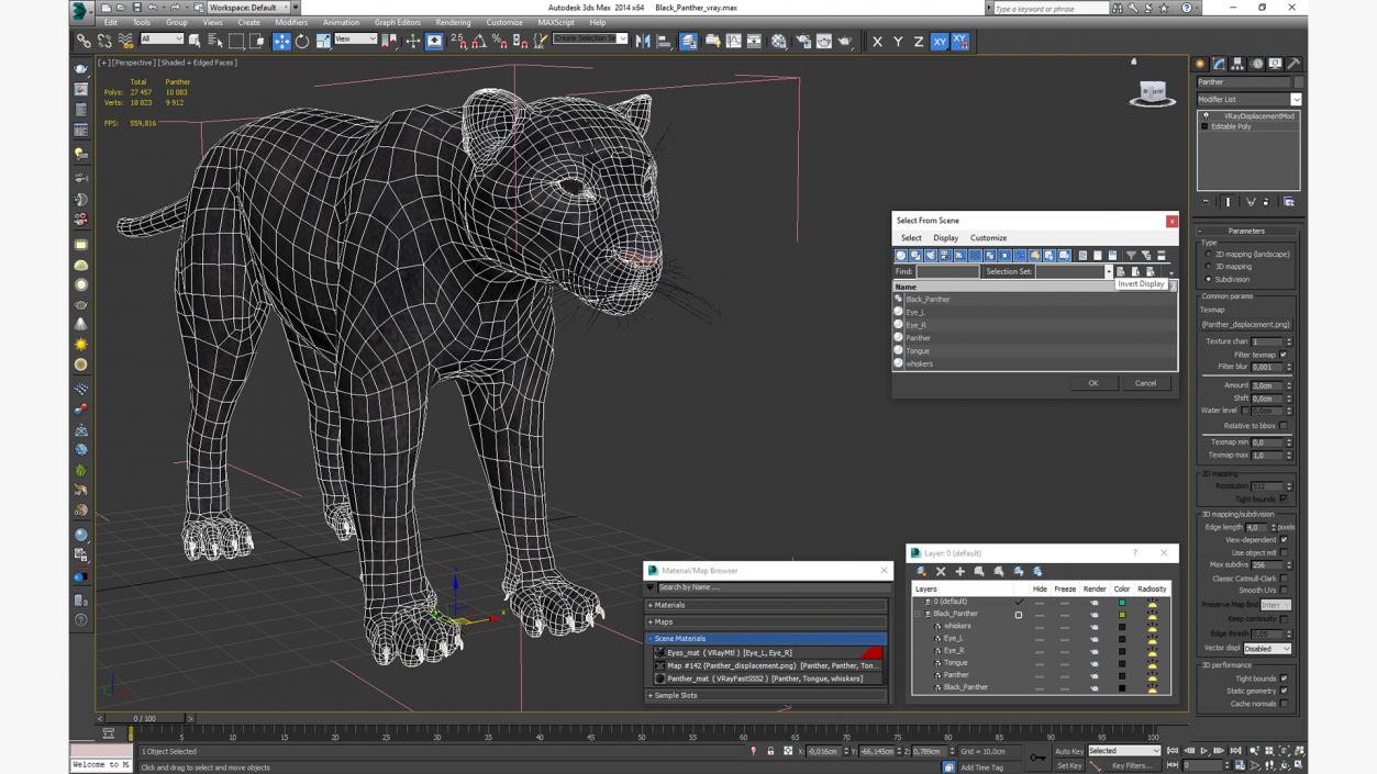 3D model Black Panther 2