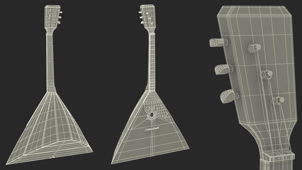 Balalaika 3 Strings 3D model