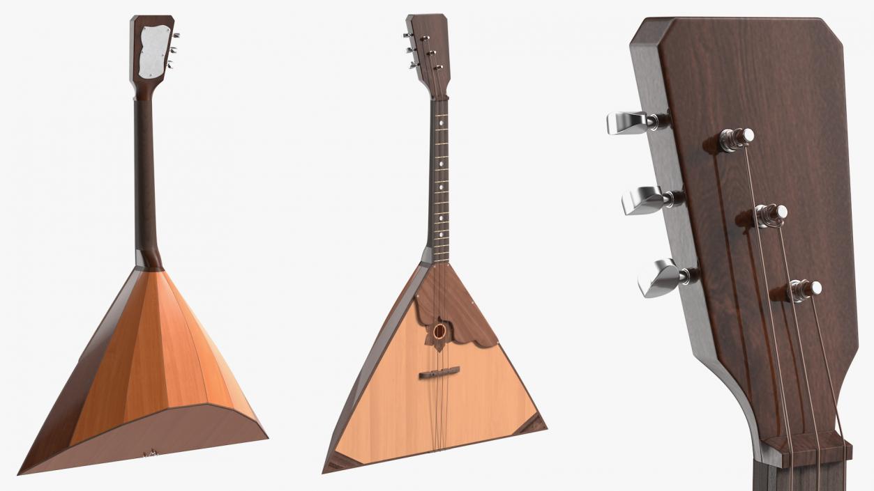 Balalaika 3 Strings 3D model