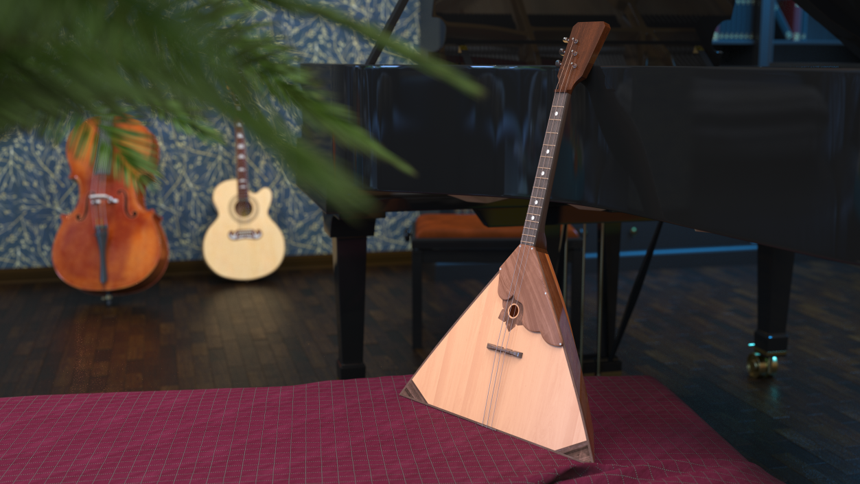 Balalaika 3 Strings 3D model