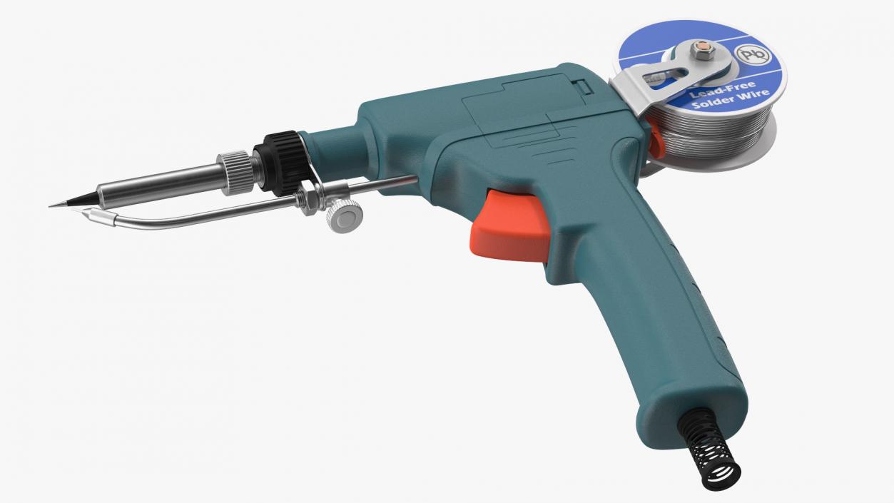 3D Soldering Iron Gun Blue model