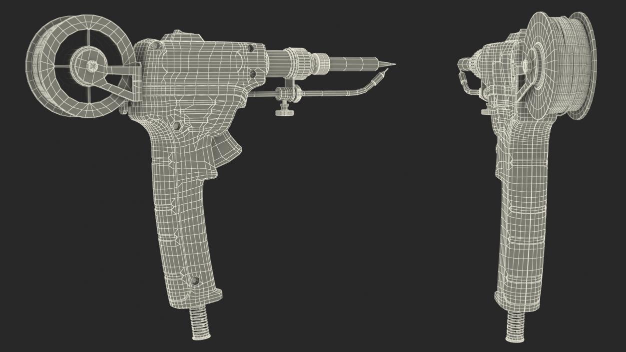 3D Soldering Iron Gun Blue model