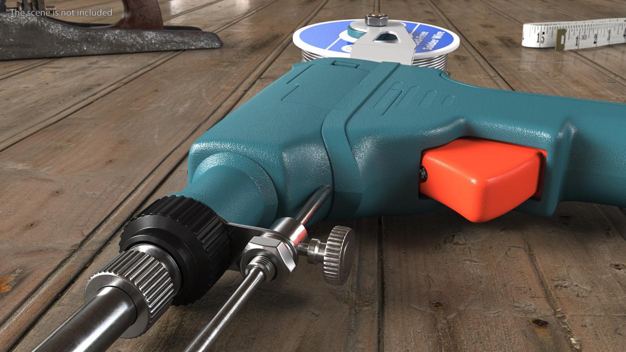 3D Soldering Iron Gun Blue model