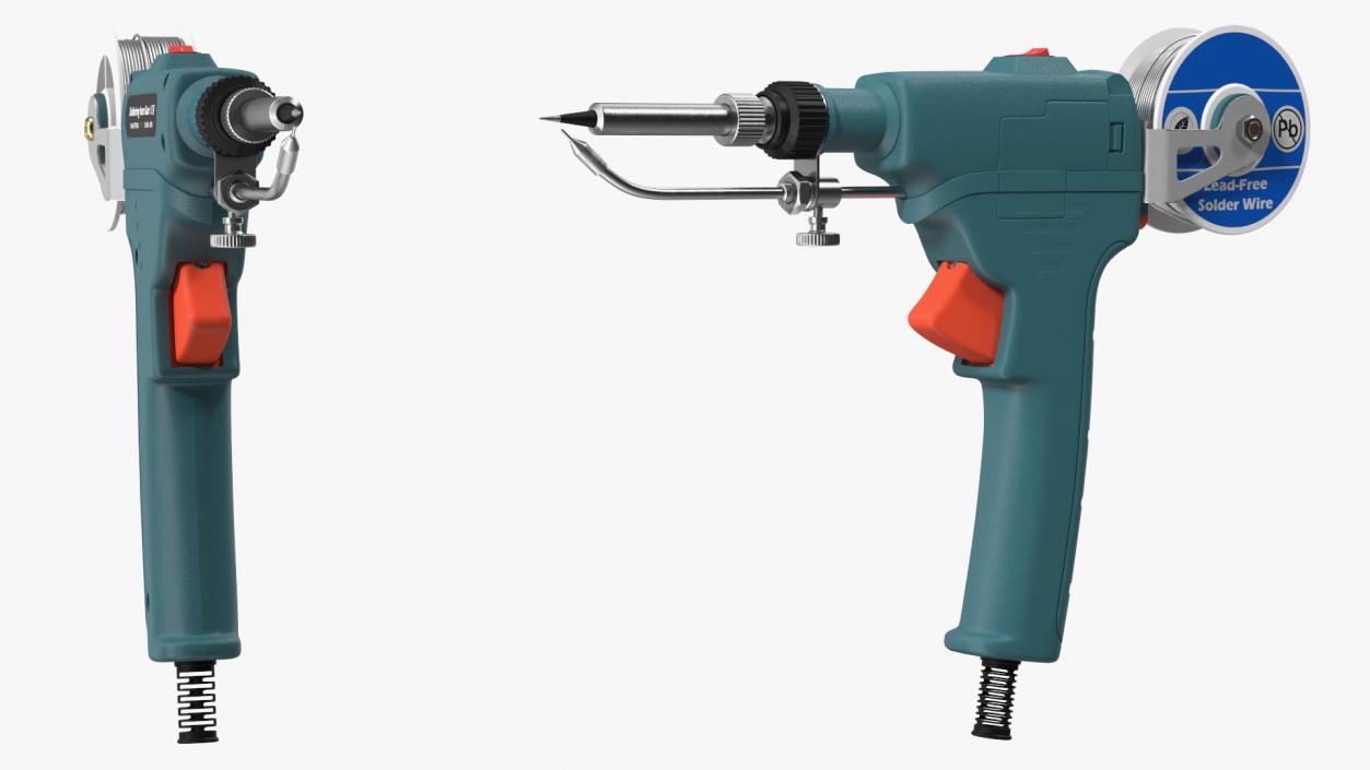 3D Soldering Iron Gun Blue model