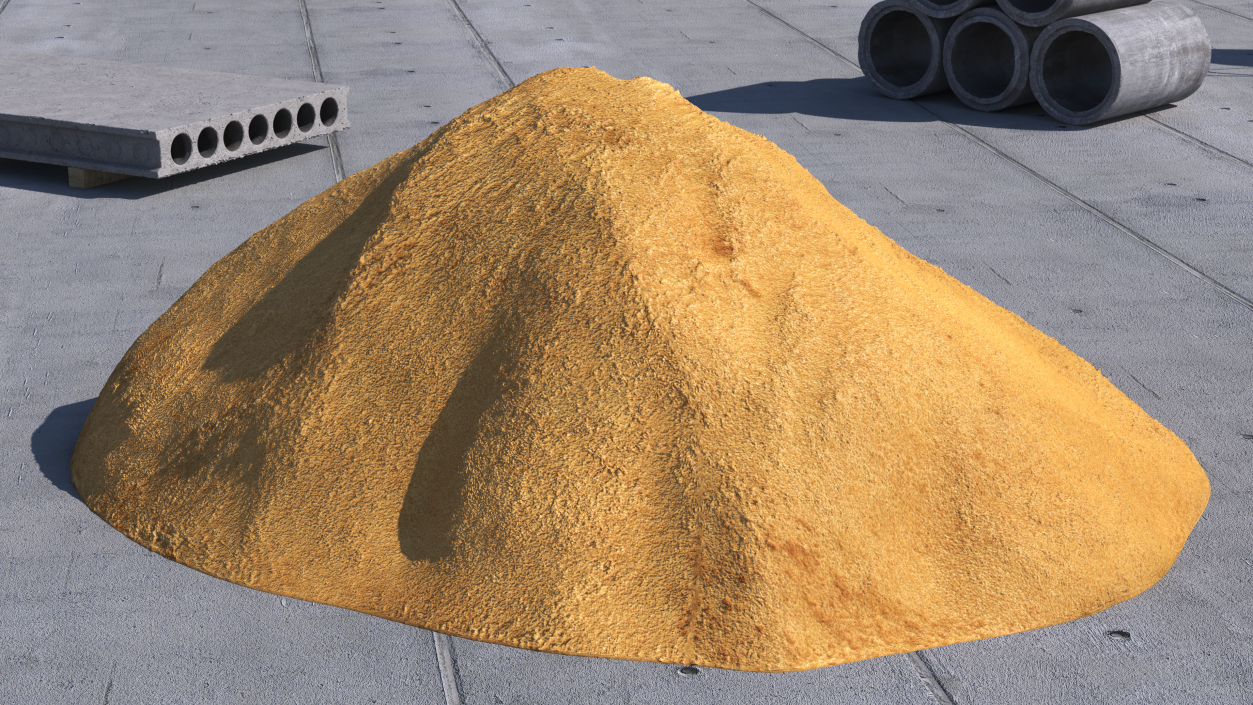 3D Pile of Beach Sand model