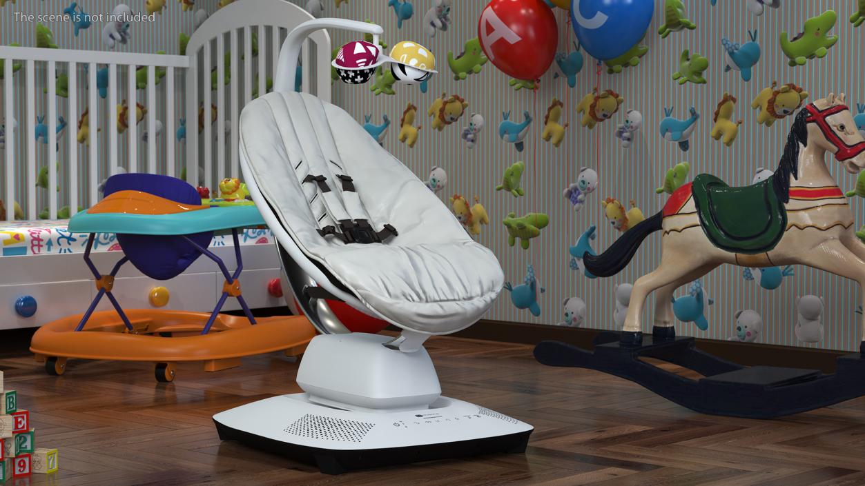 3D model Gray 4Moms MamaRoo Baby Swing Chair