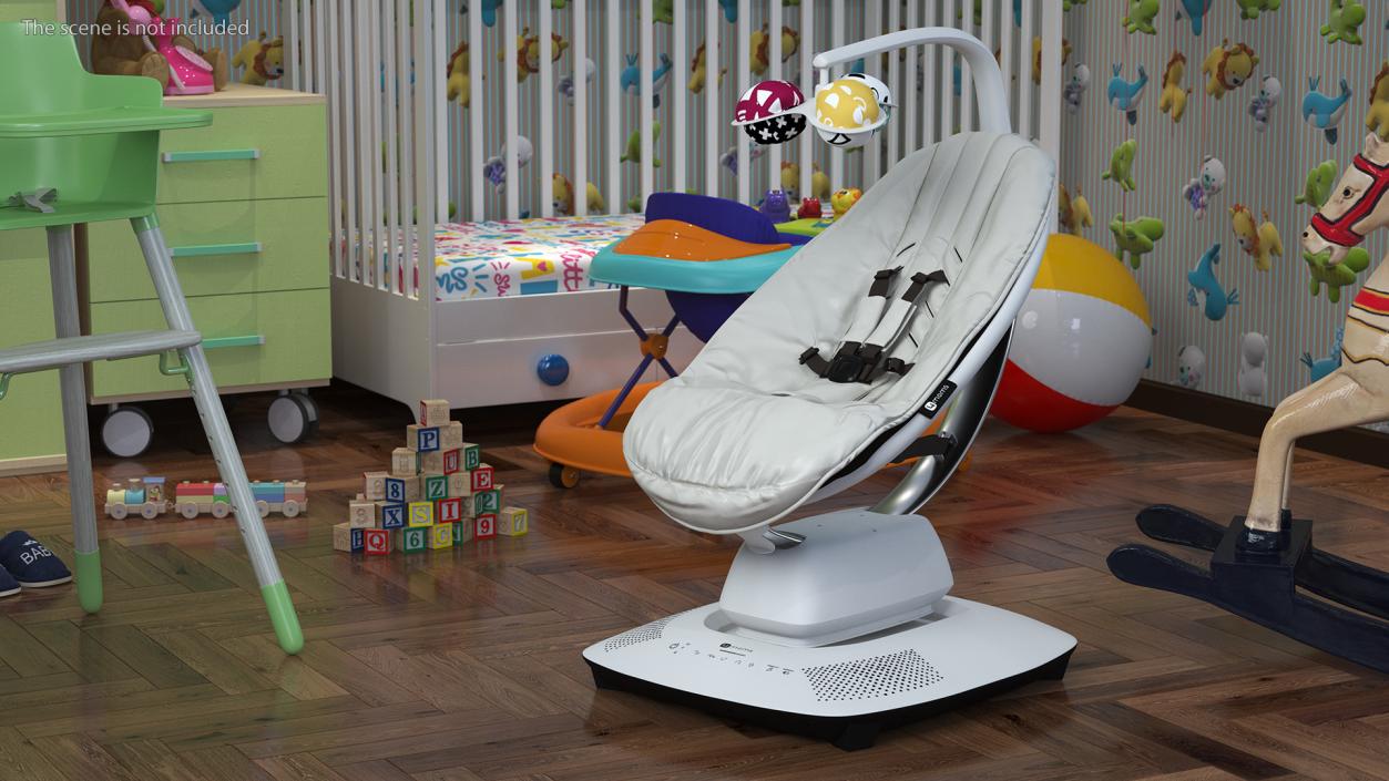 3D model Gray 4Moms MamaRoo Baby Swing Chair