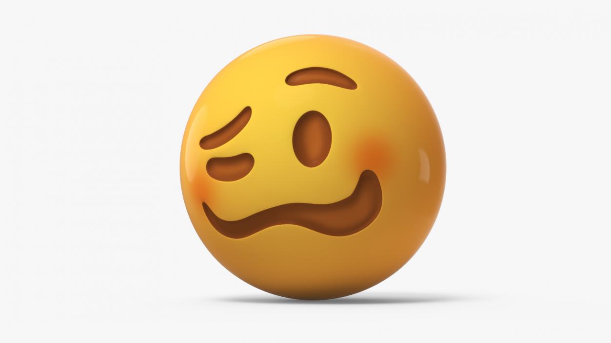 3D Emoji Woozy Face 2 model