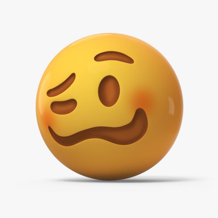 3D Emoji Woozy Face 2 model