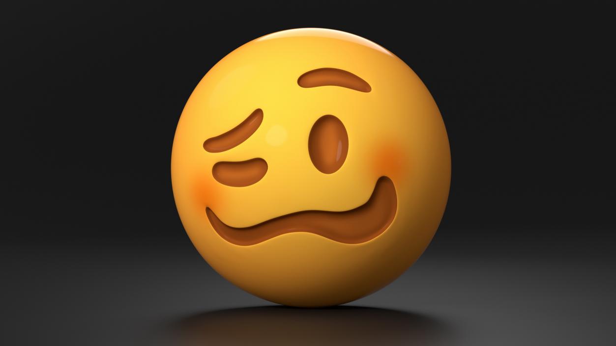 3D Emoji Woozy Face 2 model