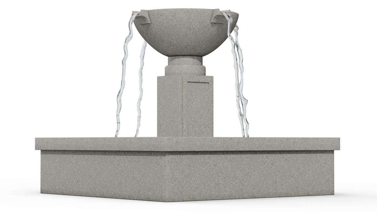 Modern Fountains Collection 3D