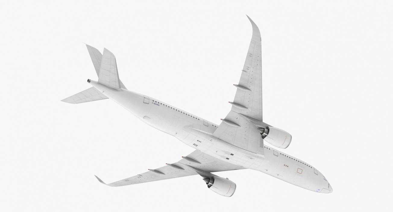 Airbus A350-900 Generic Rigged 3D Model 3D model