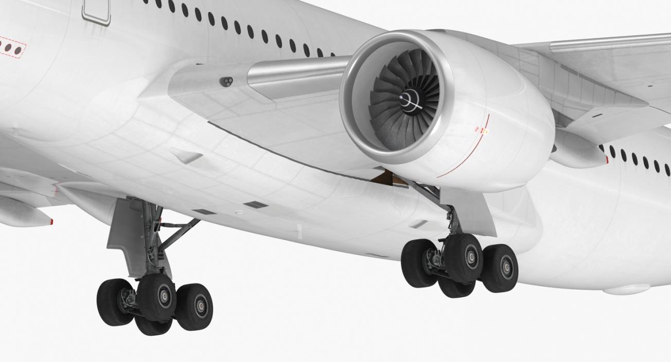 Airbus A350-900 Generic Rigged 3D Model 3D model