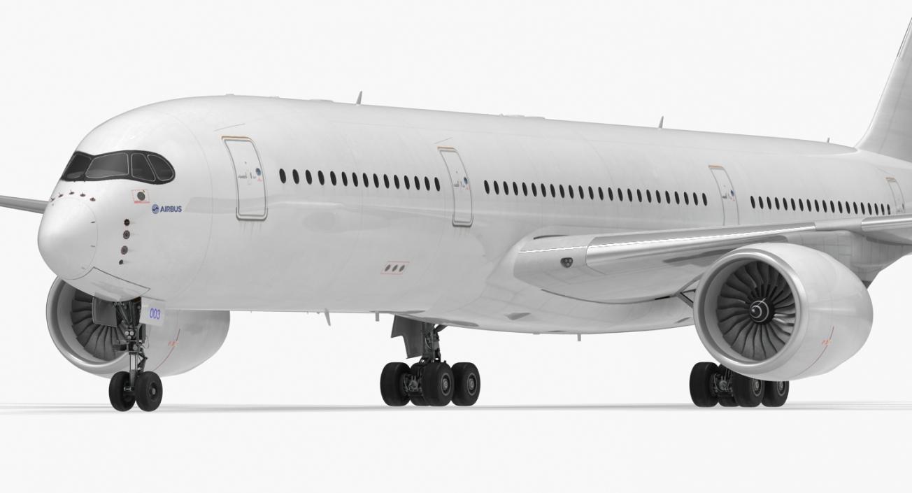 Airbus A350-900 Generic Rigged 3D Model 3D model