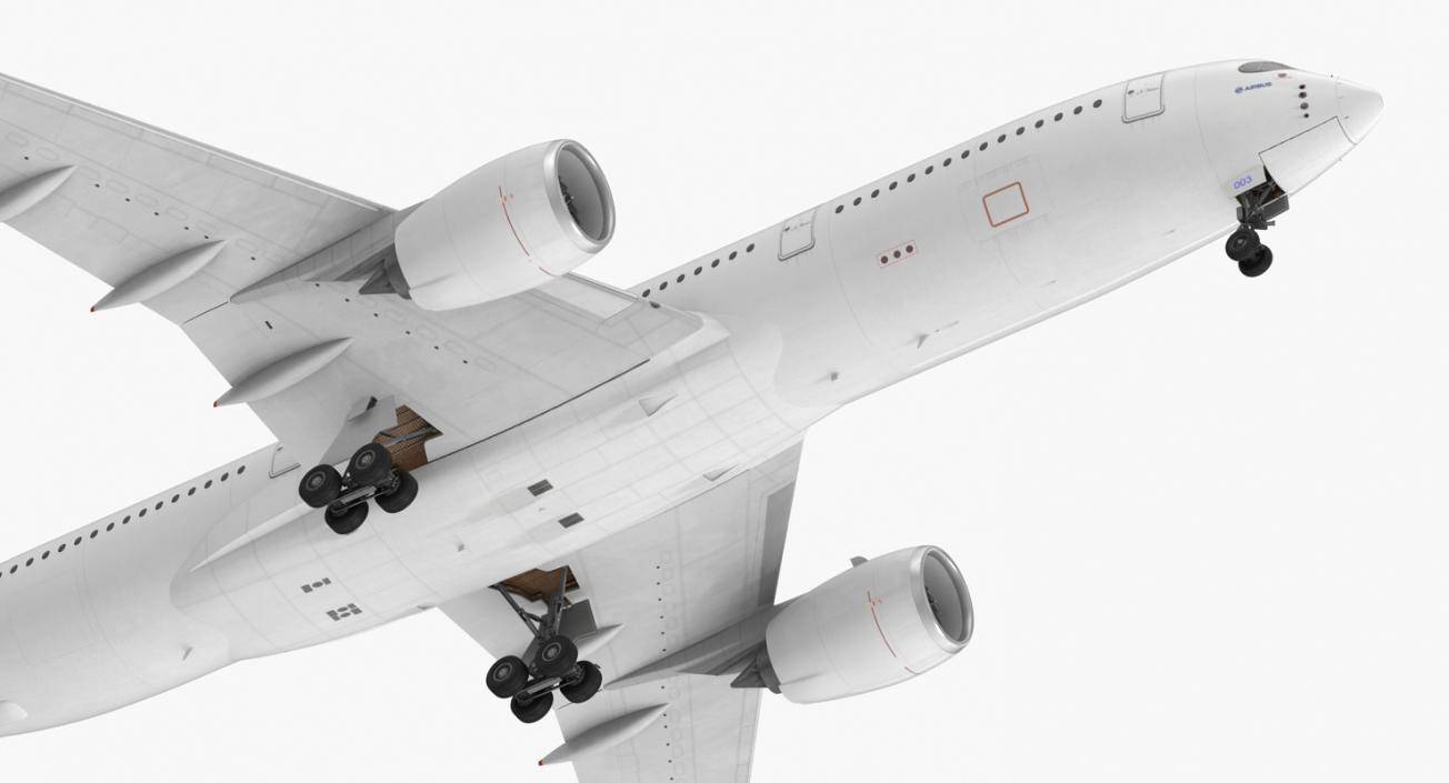 Airbus A350-900 Generic Rigged 3D Model 3D model