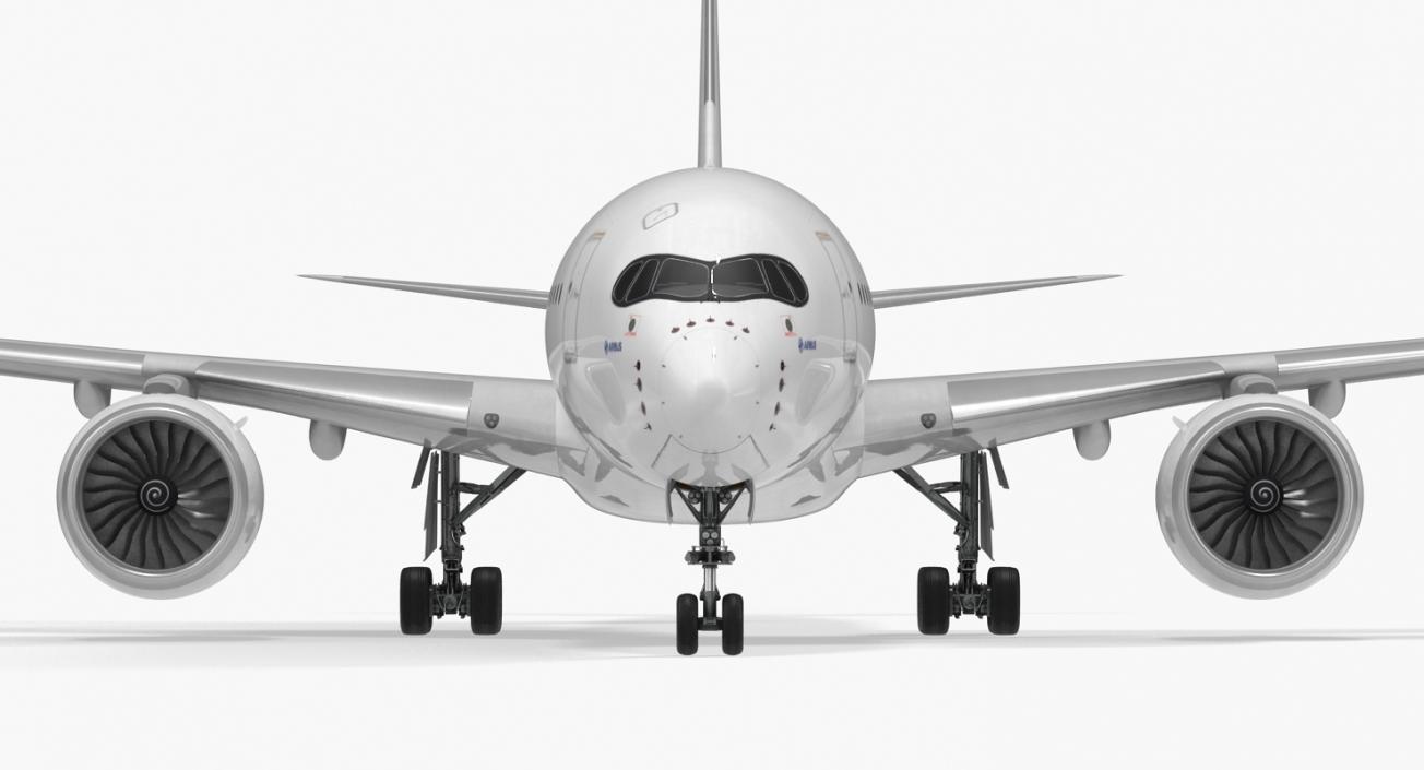 Airbus A350-900 Generic Rigged 3D Model 3D model