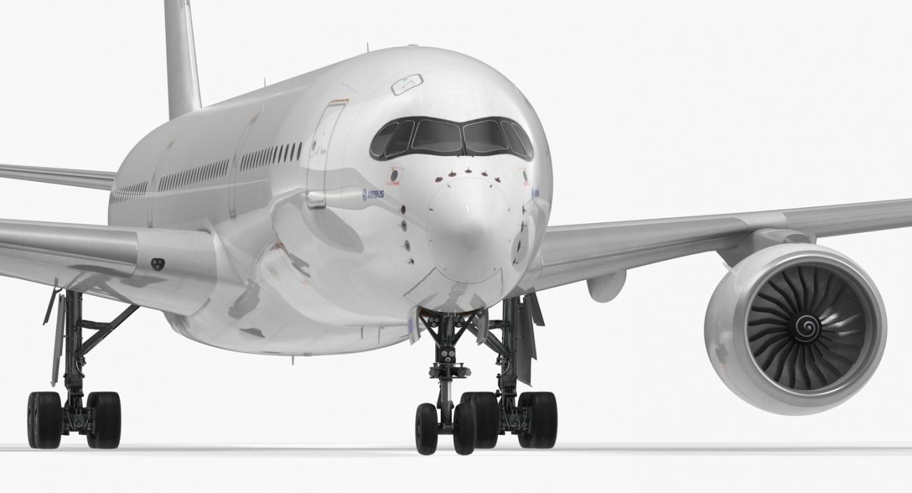 Airbus A350-900 Generic Rigged 3D Model 3D model