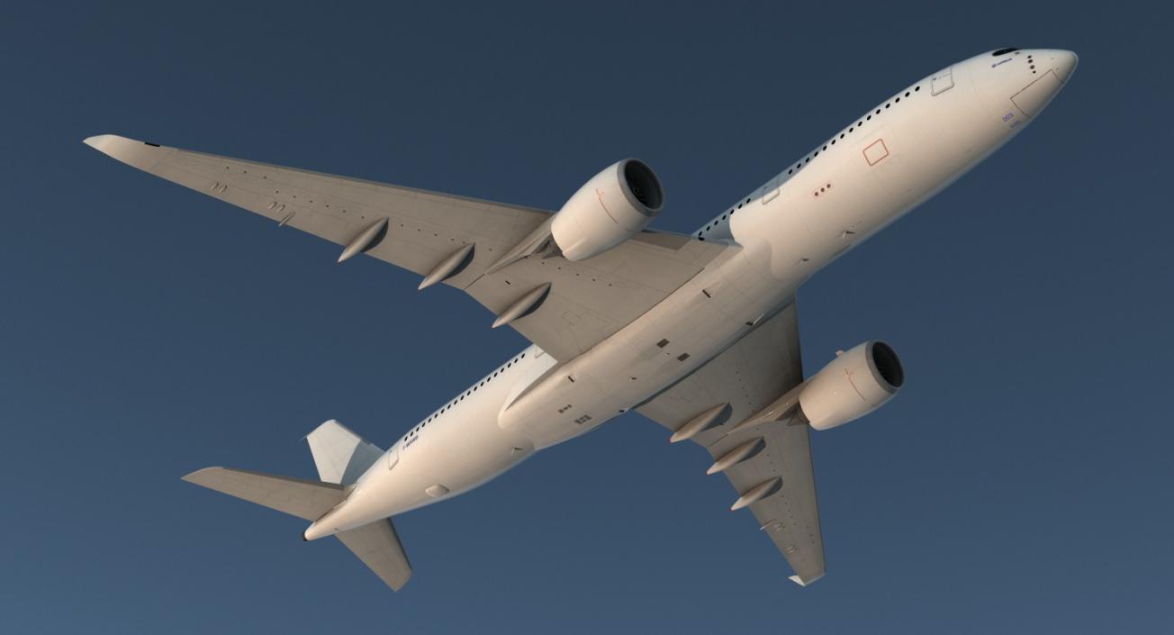 Airbus A350-900 Generic Rigged 3D Model 3D model