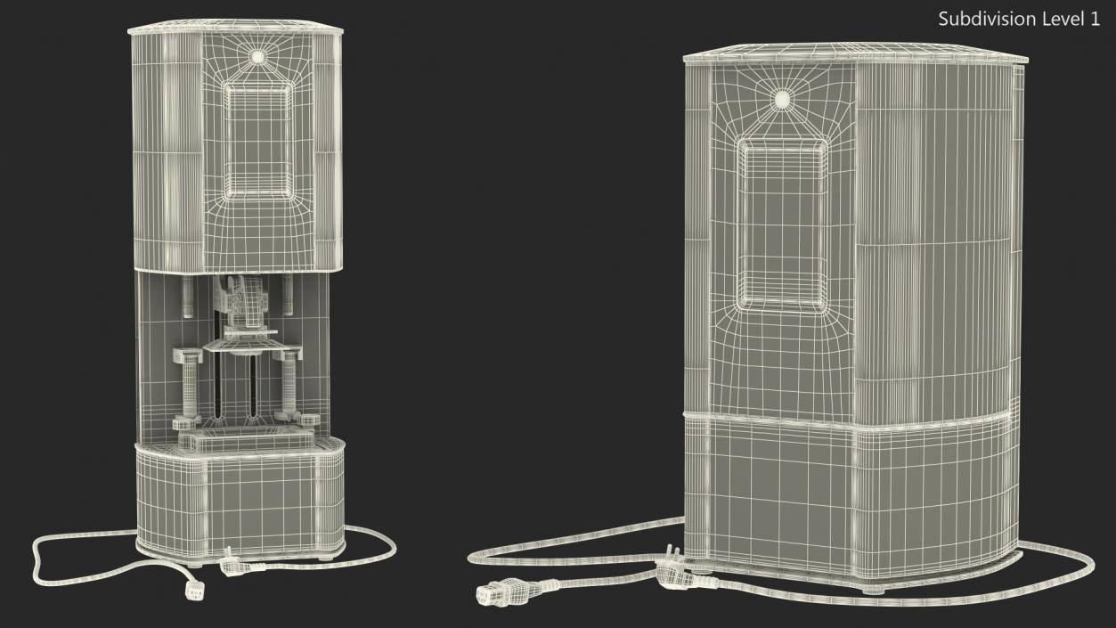 Dental 3d Printer with Surgical Guide Rigged 3D model